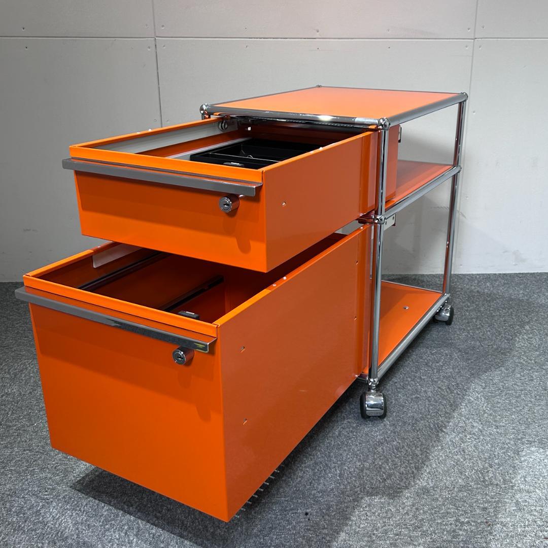 【値下げOK】USM Haller ハラー ワゴン ピュアオレンジ