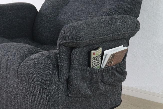 リクライニング回転高座椅子 ブラック系 回転座椅子リライニングチェア（294）