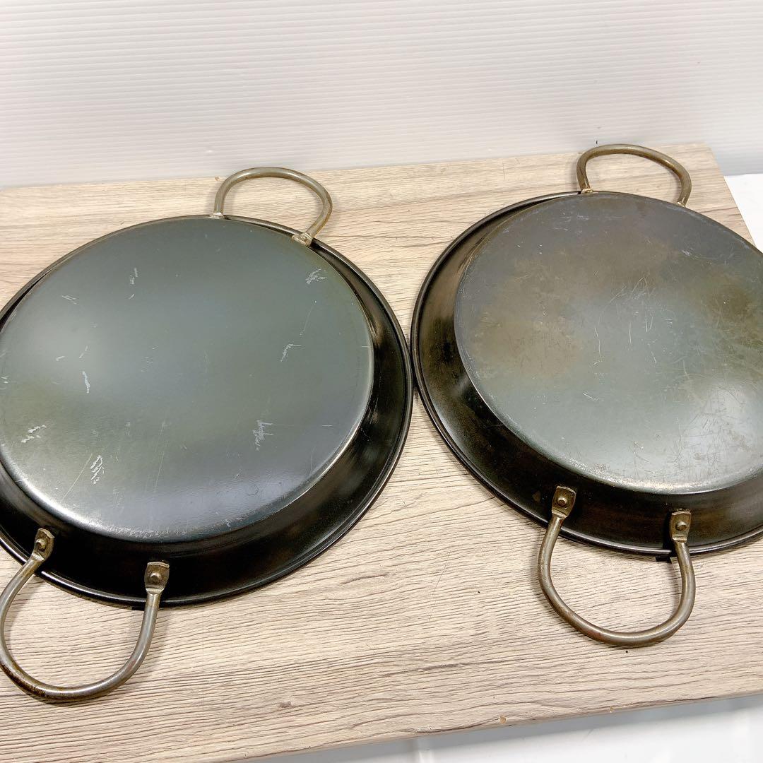 ヒキモト　パエリア鍋　10枚セット　鉄鍋　鉄製　鍋　平鍋