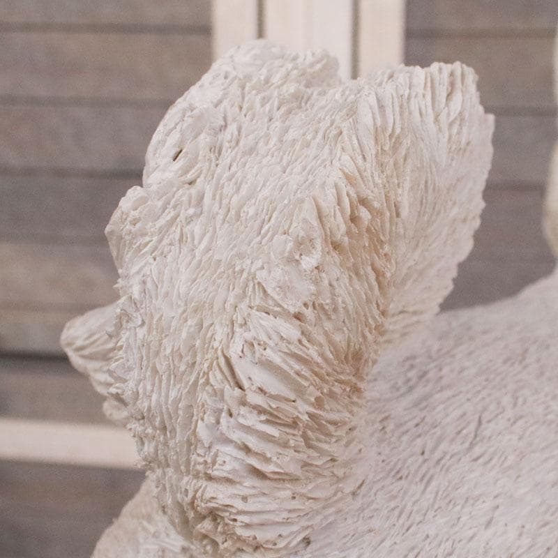 白い柴犬 置物 オブジェ かわいい インテリア 375-222