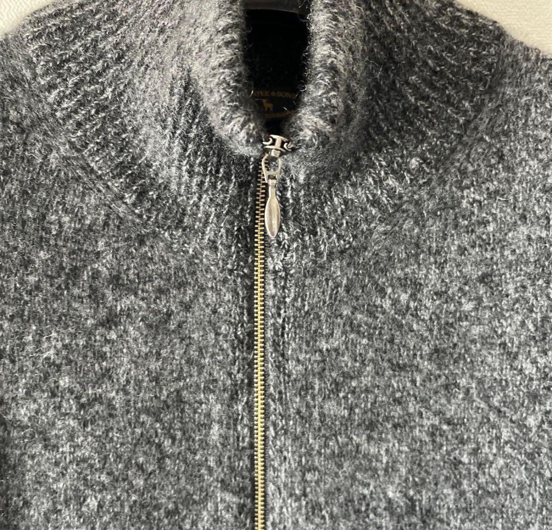 M*k様 maatee&sons カシミヤジップベスト 俺のちゃんちゃんこ　強圧