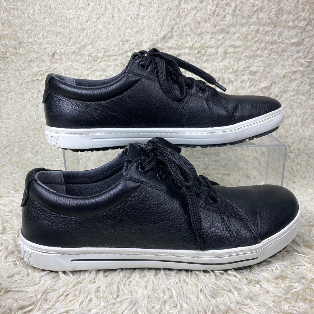 『未使用級』ビルケンシュトック　職業靴　QO500 レザースニーカー　ブラック