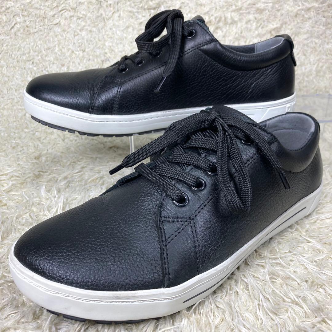 『未使用級』ビルケンシュトック　職業靴　QO500 レザースニーカー　ブラック