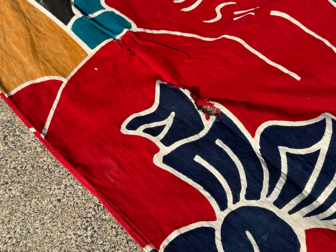 古布 木綿 鯉のぼり 二間 金太郎入 3.5m こいのぼりリメイク素材