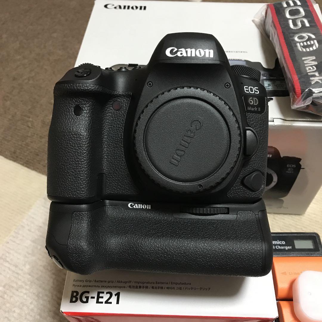 Canon EOS 6D MARK2 ボディ+バッテリーグリップ　おまけ有
