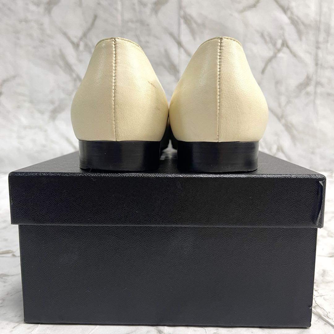 シャネル　スタービジュー　リボン　ココマーク　パンプス　レザー　23cm　箱付き