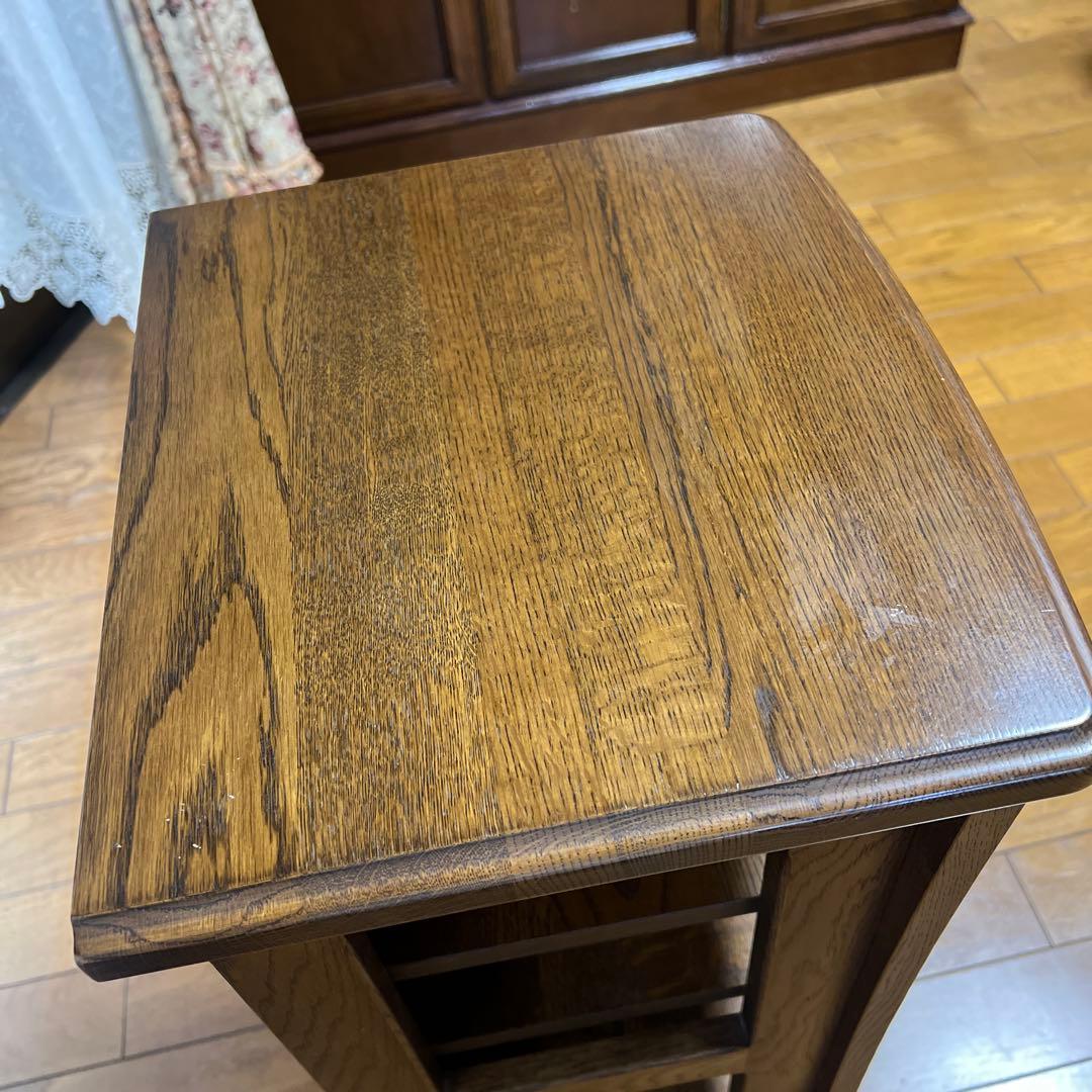 木製ラック 5段 引き出し付き ブラウン