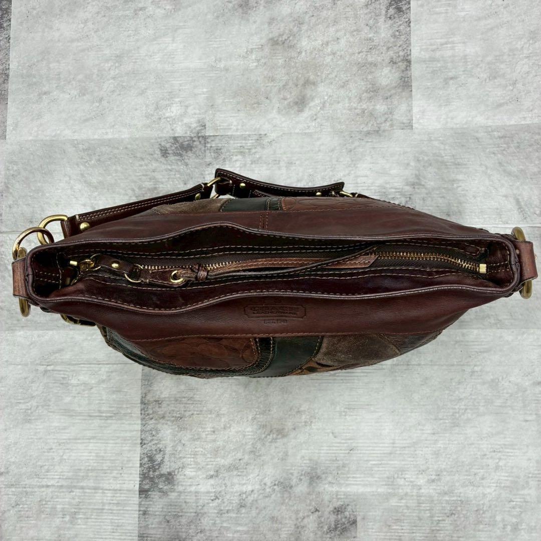 極美品 コーチ archive パッチワーク ワンショルダー ショルダーバッグ