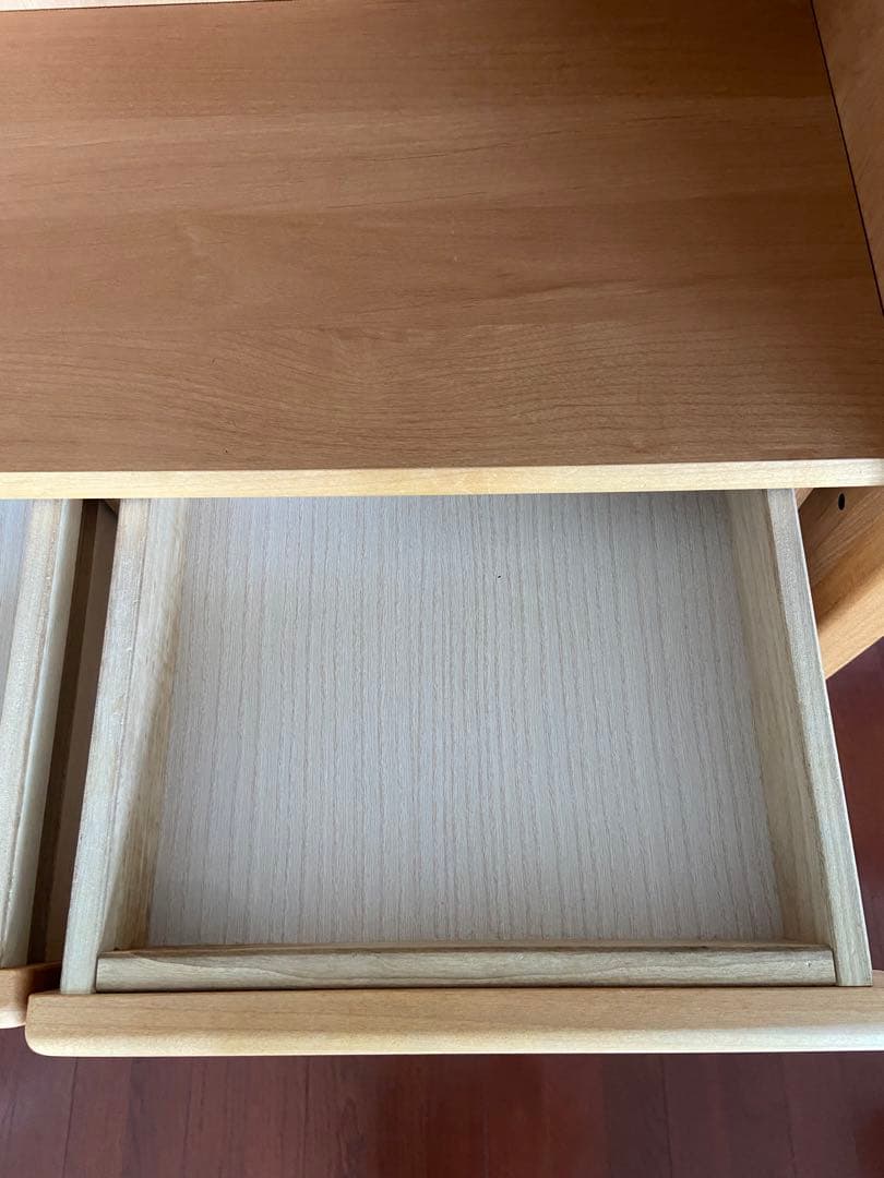 ☆美品☆ナチュラルウッド 木製本棚 引き出し2つ