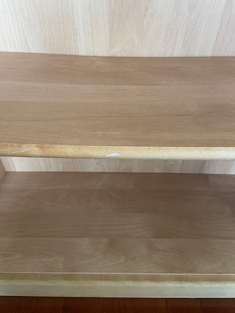 ☆美品☆ナチュラルウッド 木製本棚 引き出し2つ
