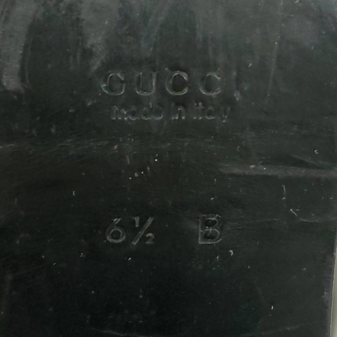 グッチ　ホースビット　チャンキーヒール　ローファー　本革　レザー　US6.5