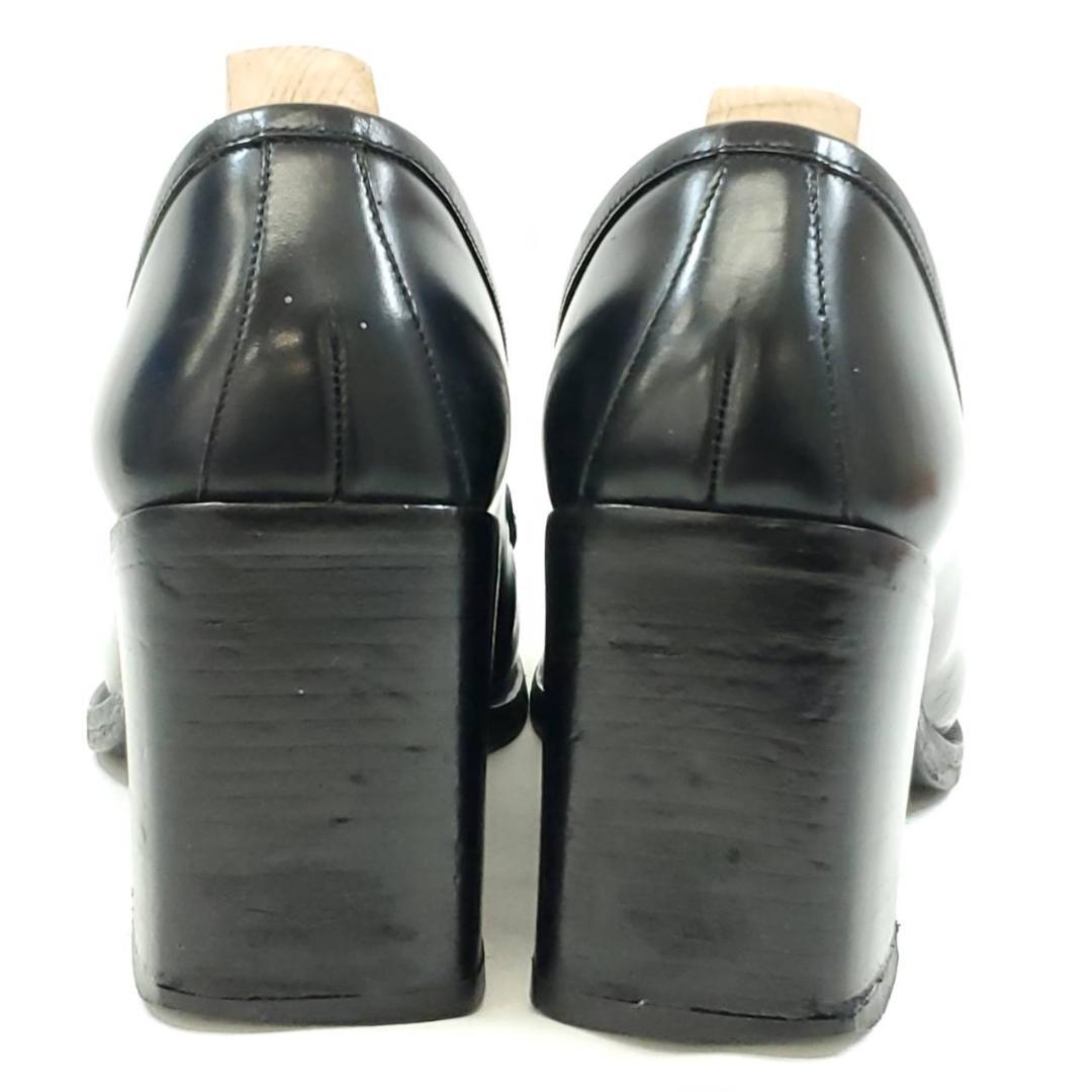 グッチ　ホースビット　チャンキーヒール　ローファー　本革　レザー　US6.5