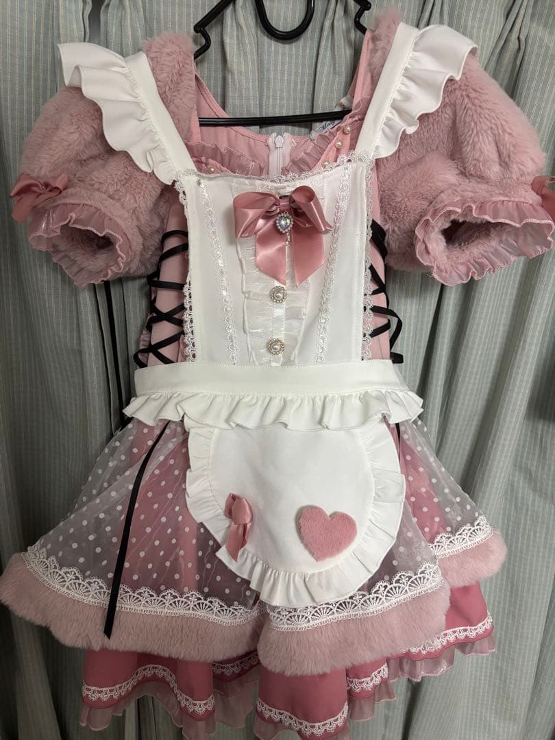 malymoom マリームーン シュガードットシフォンピンクメイド　10点セット