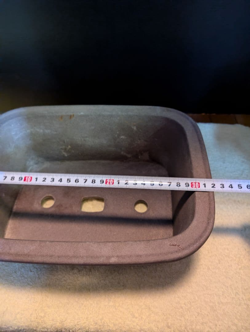 常滑焼長方形 植木鉢 約30cm x 20cm x 10cm