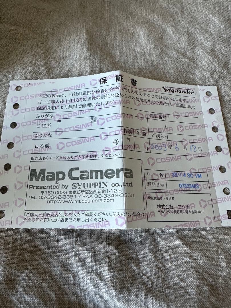 NOKTON Classic 35mm F1.4レンズVM （ライカMマウント）