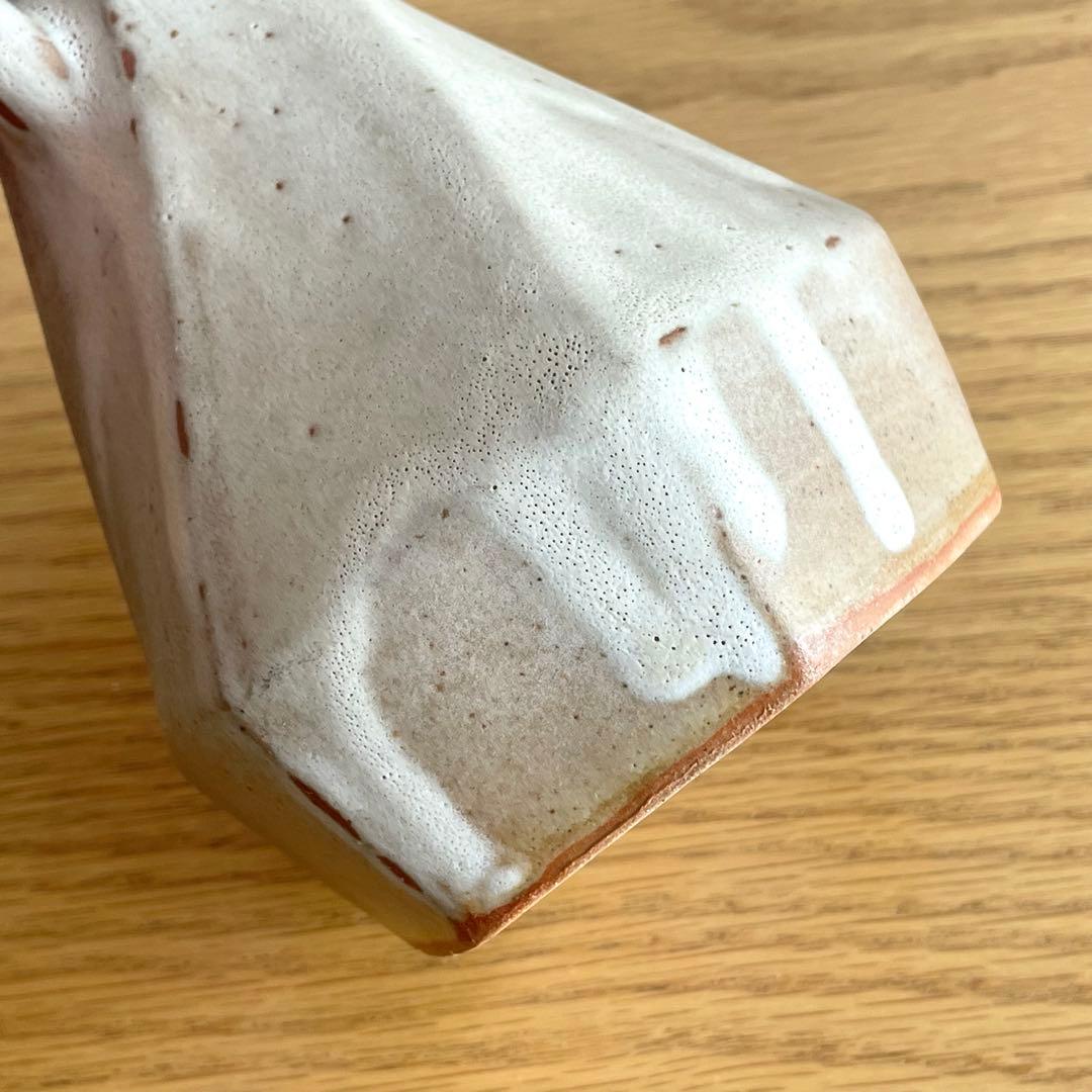 ビンテージVASE フラワーベース 面取 一輪挿し 花瓶 フラワーベース 北欧