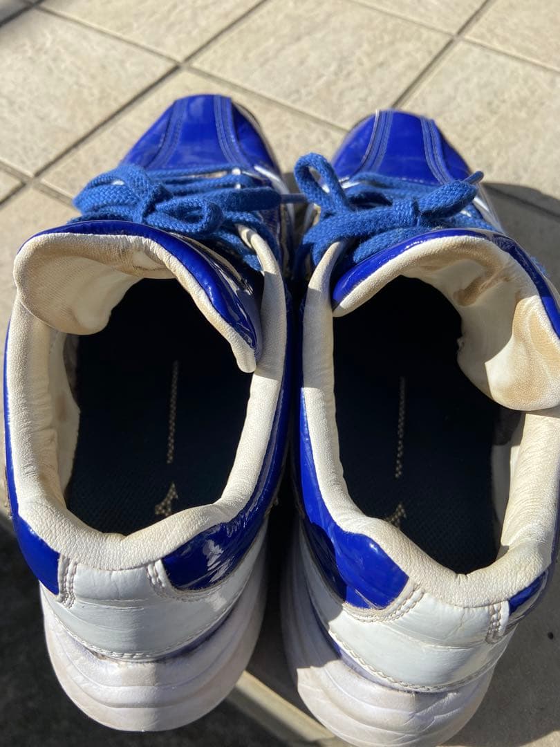 Mizuno トレーニングシューズ 青/白/金