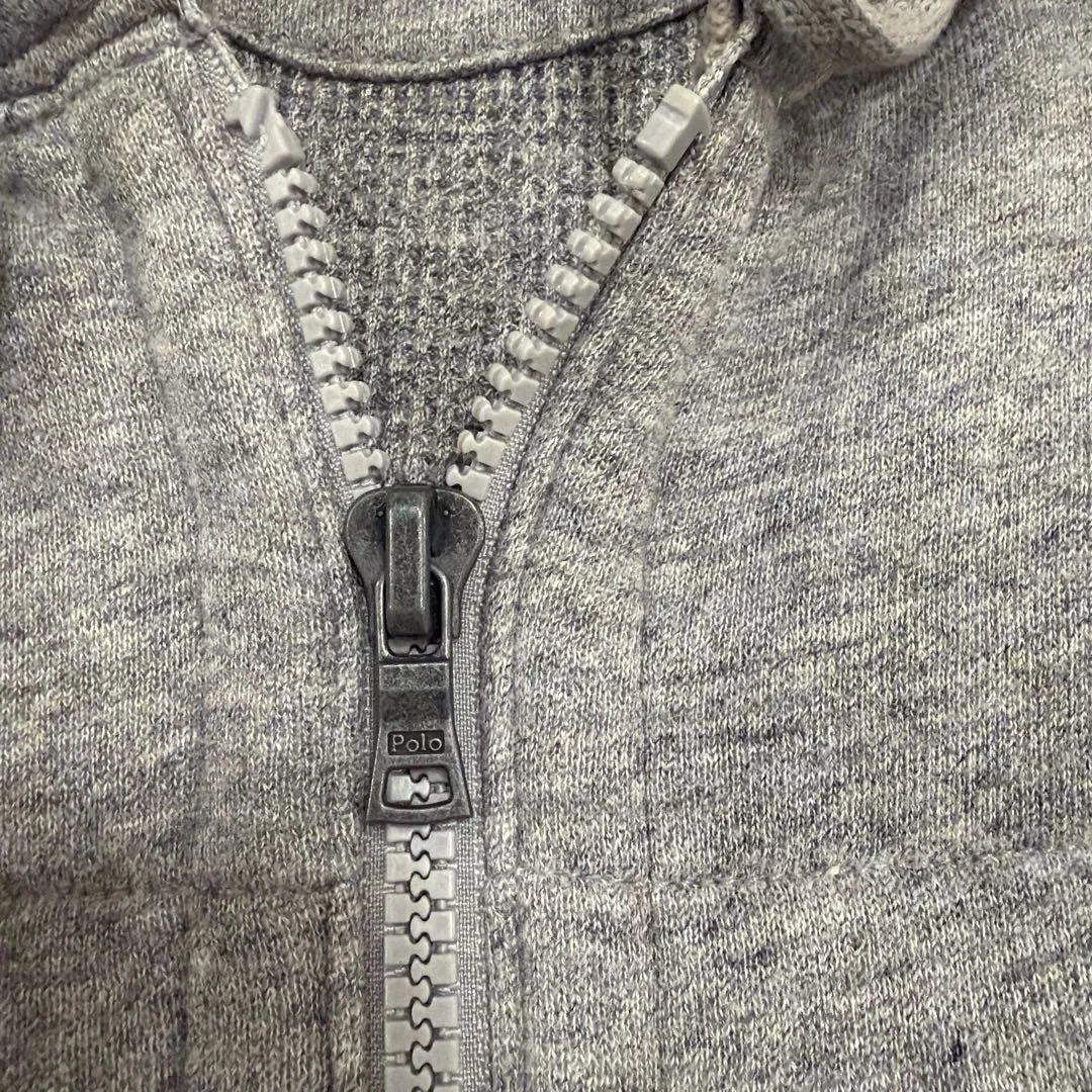 e*n様 ポロラルフローレン／フード付き中綿ベスト ポニー刺繍 グレー 男女兼用