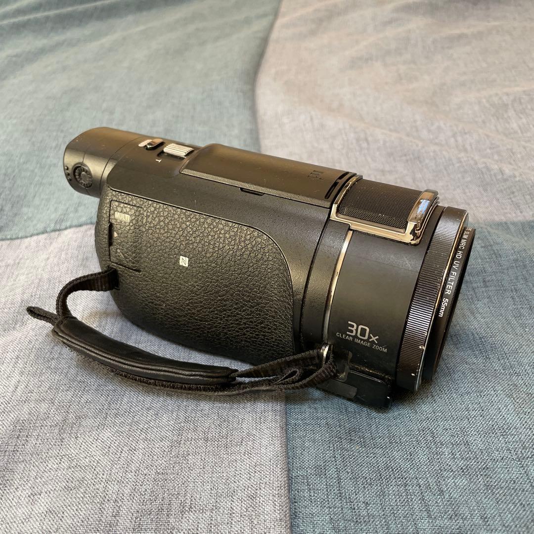 SONY FDR-AX60 レンズ保護フィルター+バッテリー2個