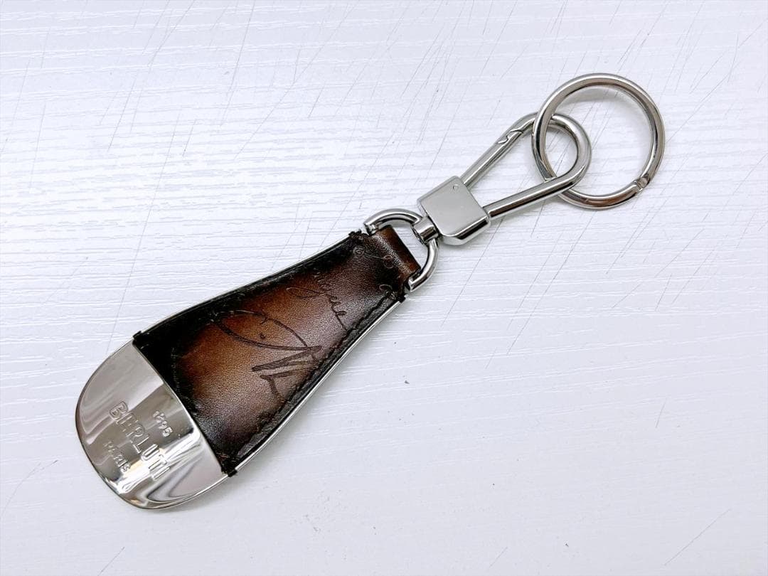 美品　ベルルッティ　スクリットレザー　シューホーン　キーホルダー