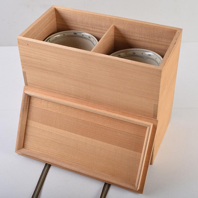 茶道具　楽山焼　楽山窯造　安南染付　花唐草文　数茶碗　十客　共箱　MR9239B