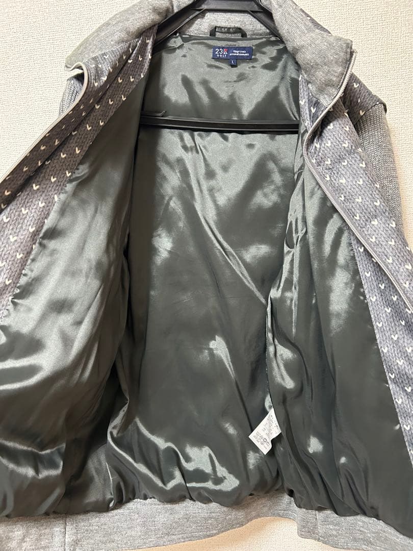 2/6お値下げ！新品未使用！23GOLF ダウンジャケット Lサイズ グレー