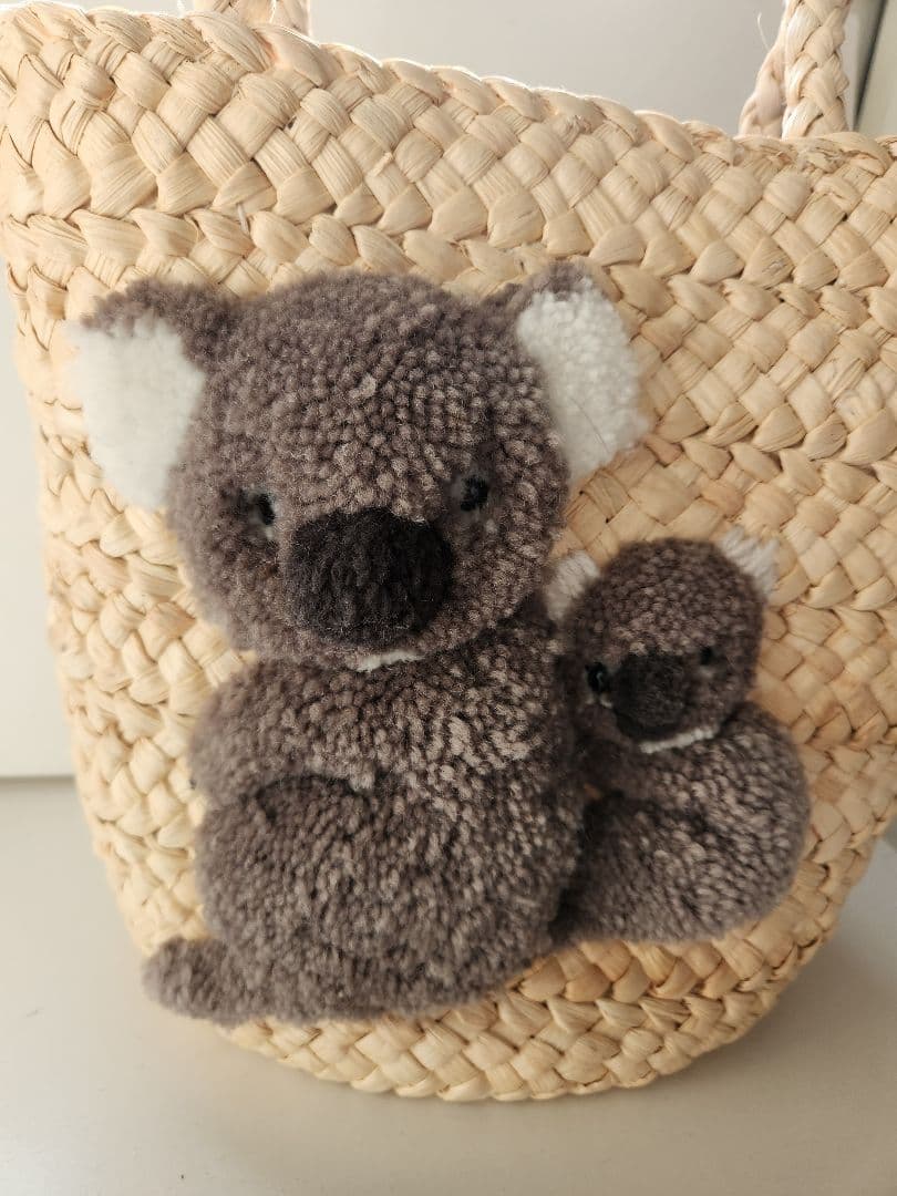 イアパピヨネ アニマルキャラ かごバッグ コアラ