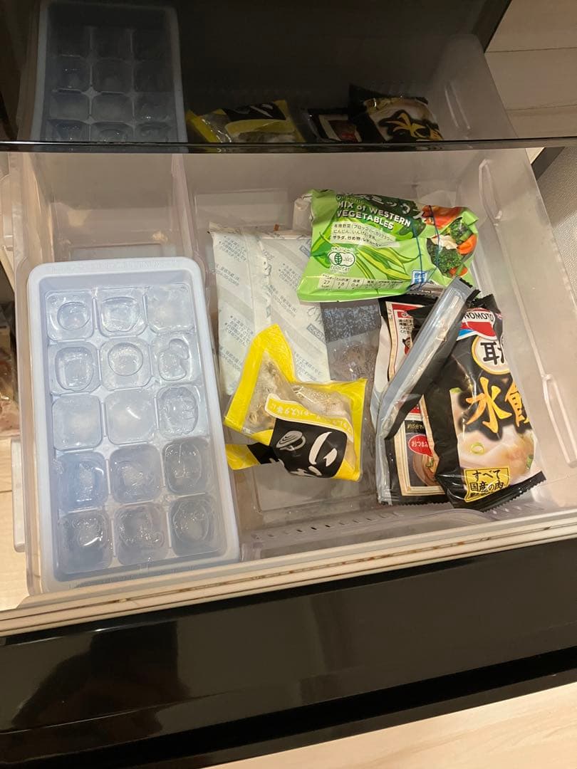 三菱ノンフロン冷凍冷蔵庫 黒 単身用