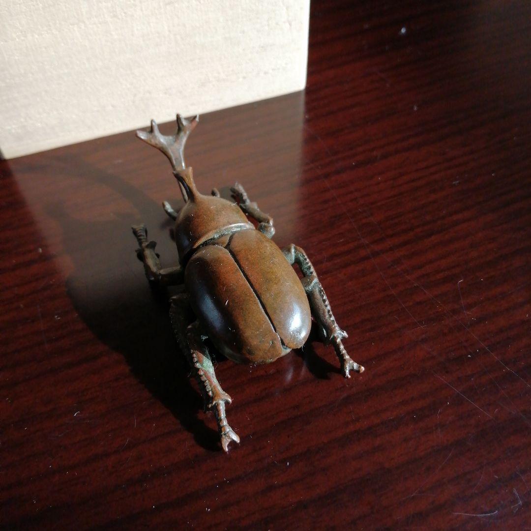 銅製甲虫　7cm