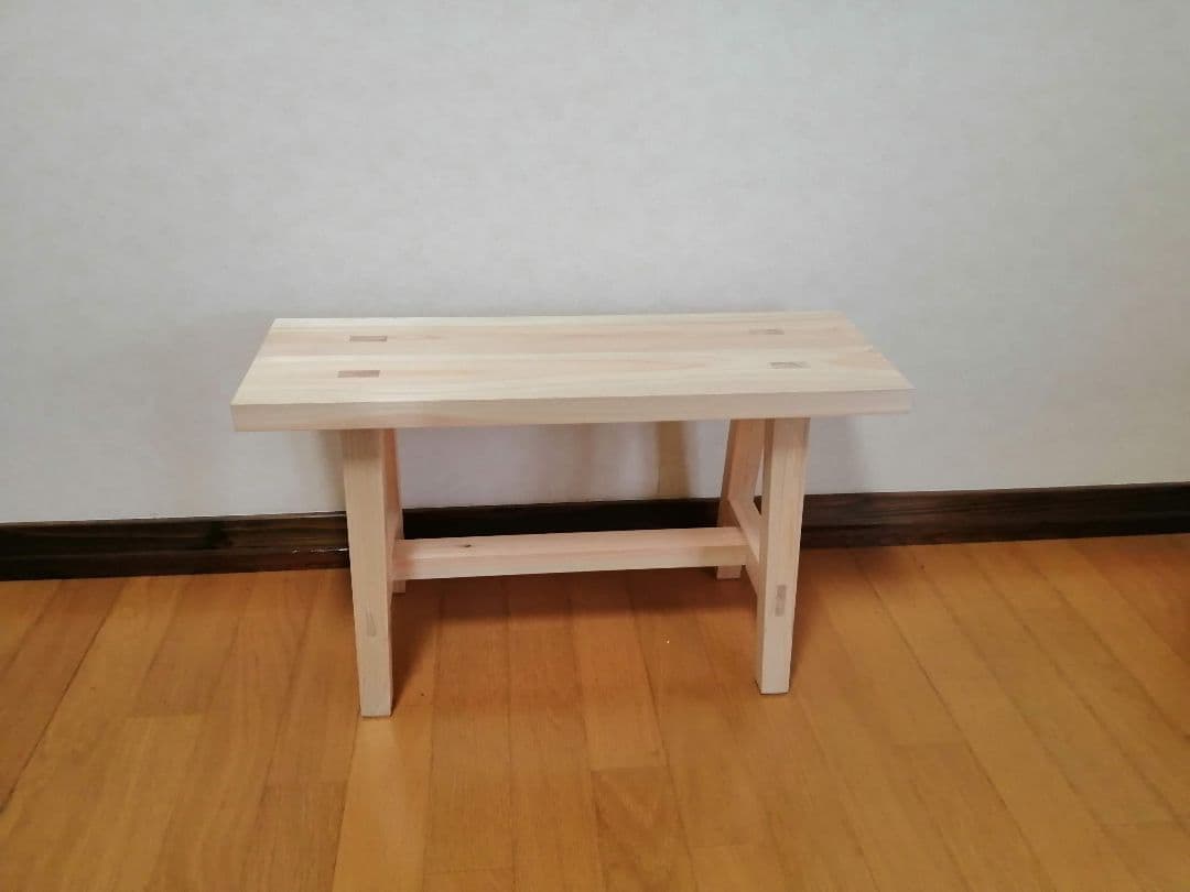 木製フラワースタンド　花台　幅60cm×高さ35cm　スツール　ベンチ　水槽台