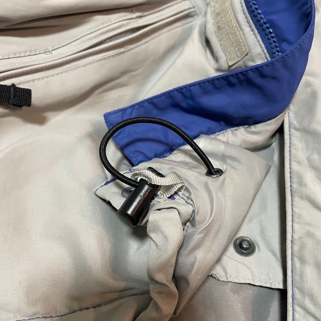 Burtonバートンスキーウェアスノーボードジャケット青ブルー灰色グレー中綿希少