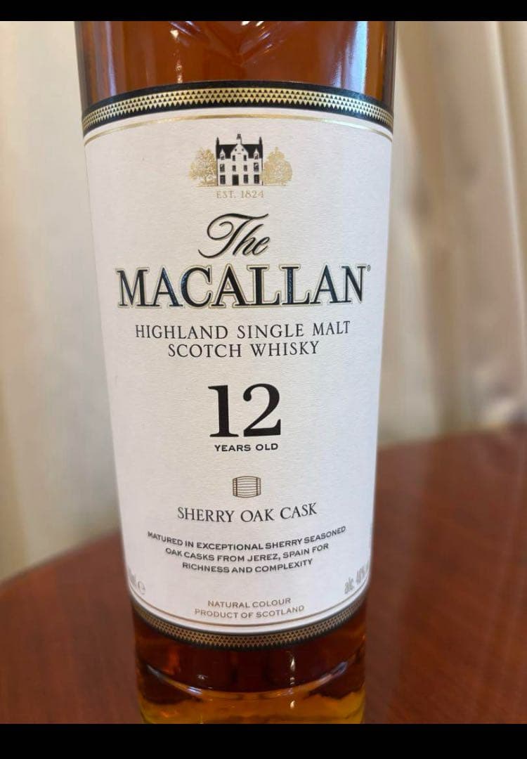 サラ　マッカラン12年　シェリーオークカスク 700ml 箱付き