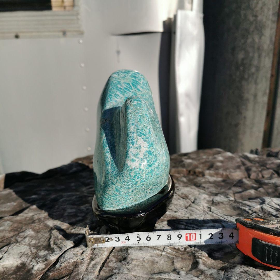 アマゾナイト　3.5キロ　鑑賞石　石　置物　オブジェ　インテリア