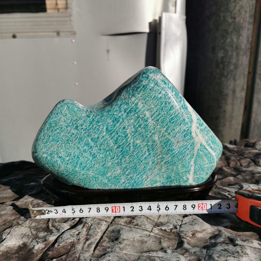 アマゾナイト　3.5キロ　鑑賞石　石　置物　オブジェ　インテリア