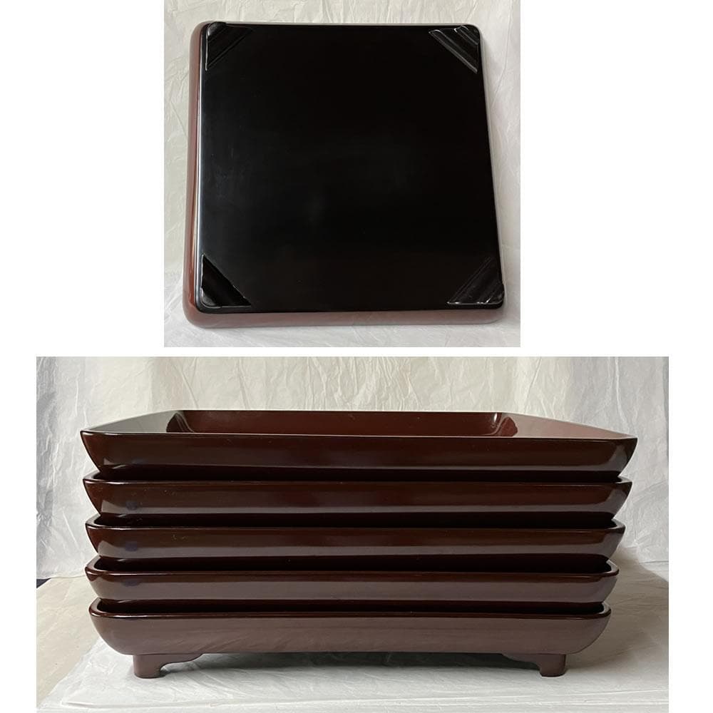 F1395 蒔絵 図変 脚付膳 五客 足付膳 絵変 蒔絵盆 金蒔絵 懐石道具