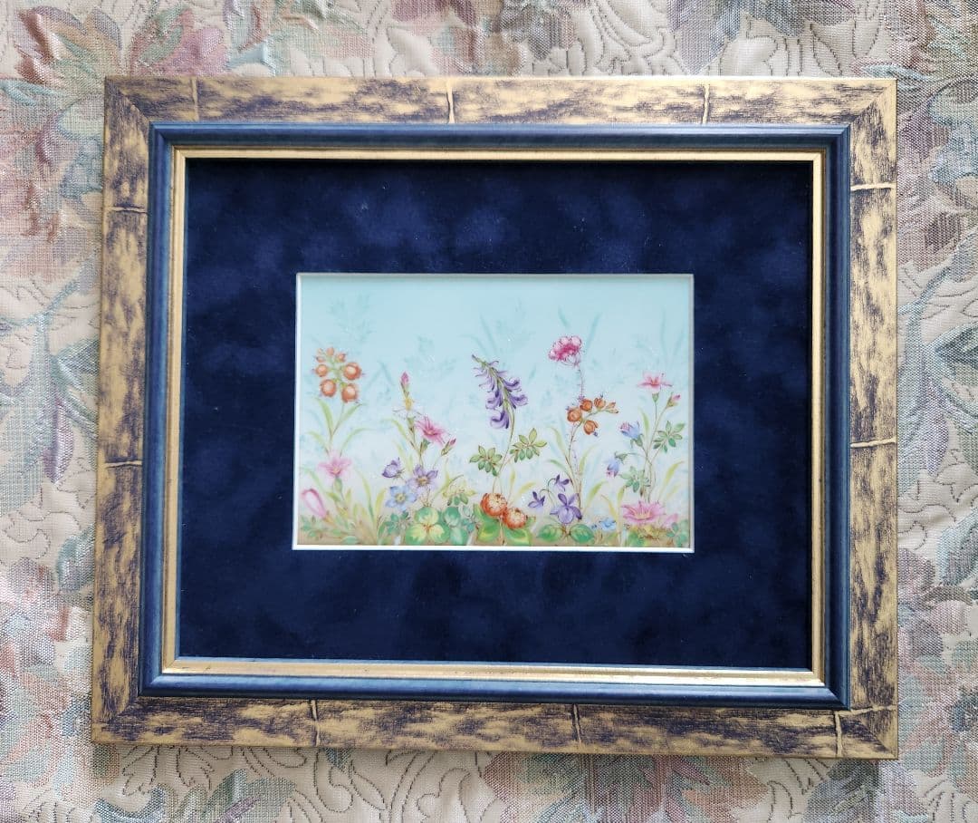 ヘレンド　フォーシーズンの陶板フレーム