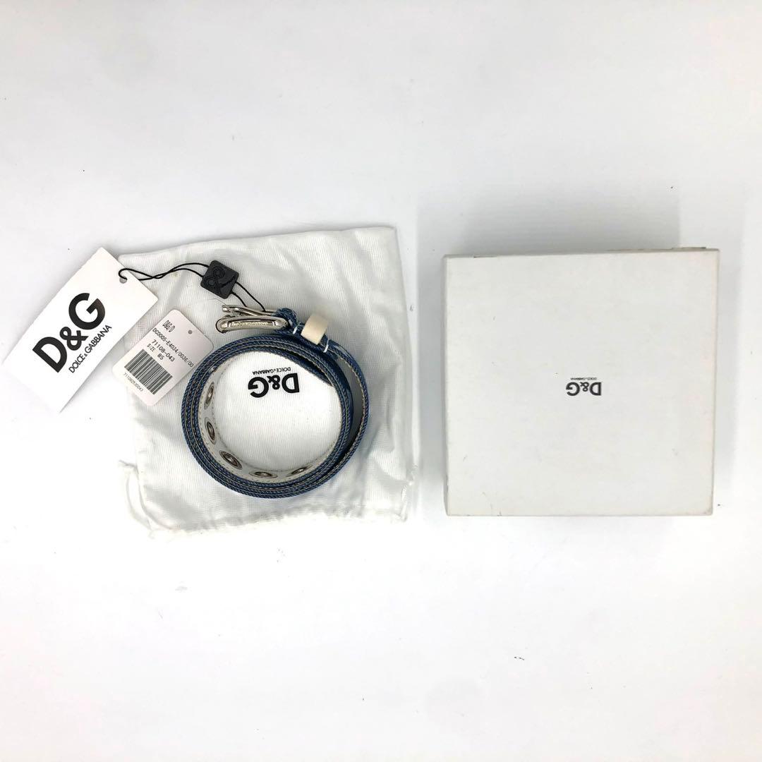 【新品】ドルガバ　ベルト　総柄　デニム　タグ付き