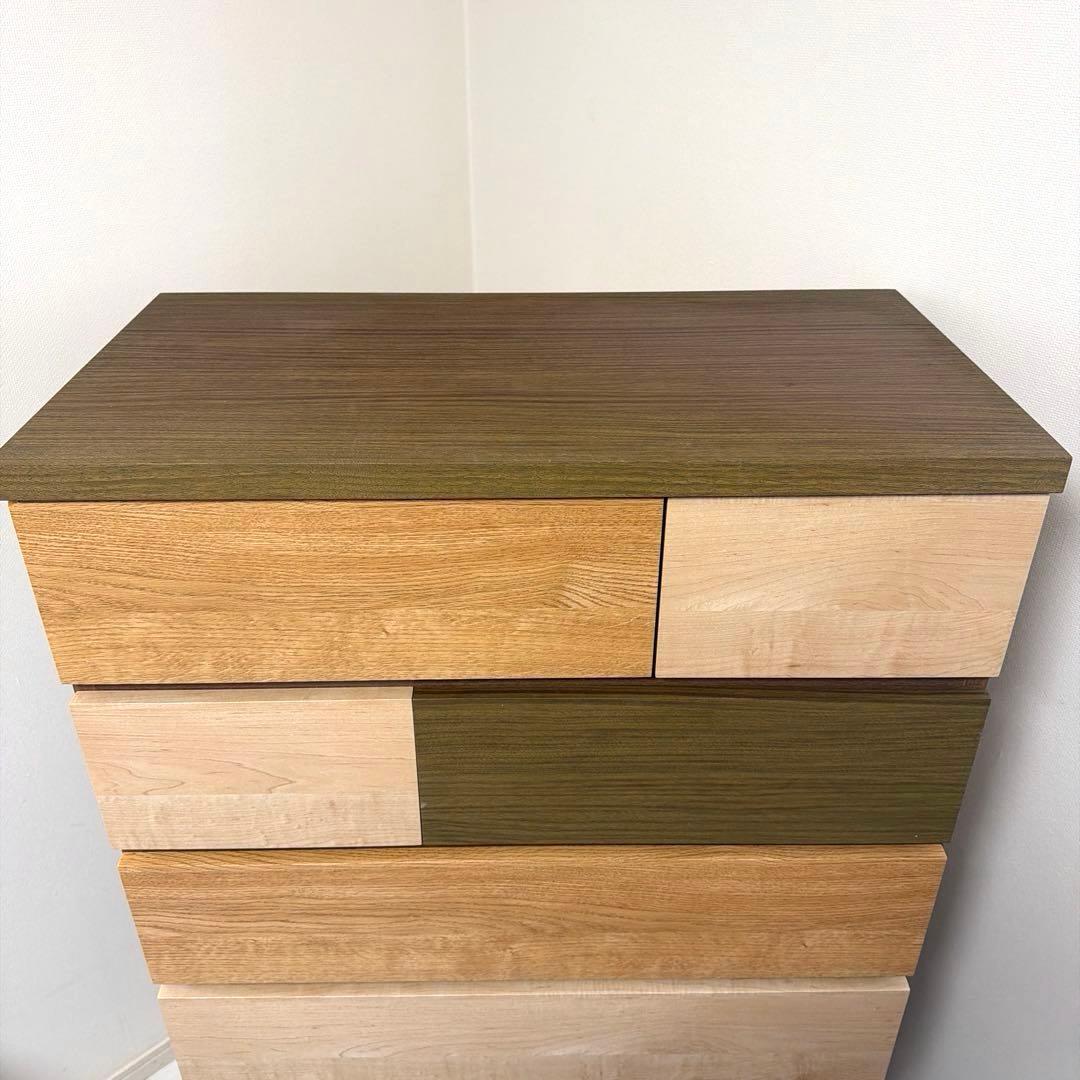 【ニトリ】6段 ハイチェスト カレナ ナチュラルブラウン 北欧