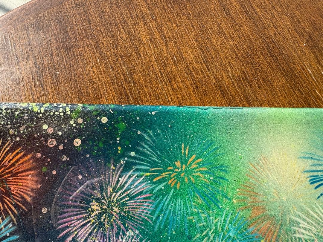 ☆激レア☆ スプレーアートエデン レジンアート原画 花火