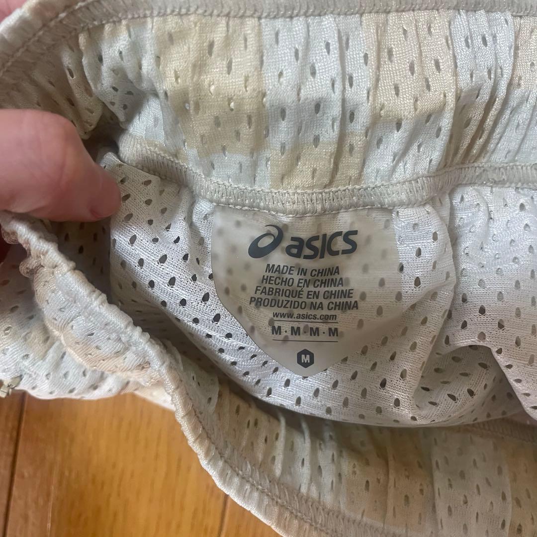 ボーラホリックasics メッシュパンツ クリーム色