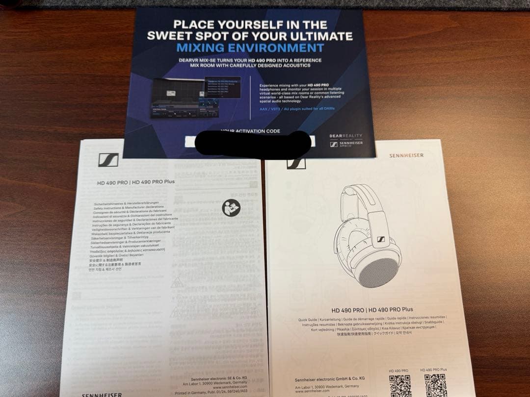 SENNHEISER HD490PRO 美品　有線ヘッドホン