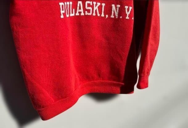 60s ヴィンテージ スウェット ラグランスリーブ　赤