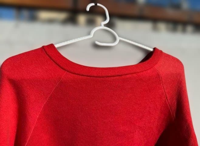 60s ヴィンテージ スウェット ラグランスリーブ　赤
