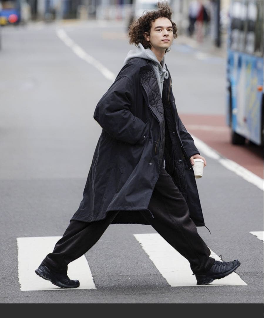 FREAK’S STOREフリークスストア モッズコート キルティングライナー黒