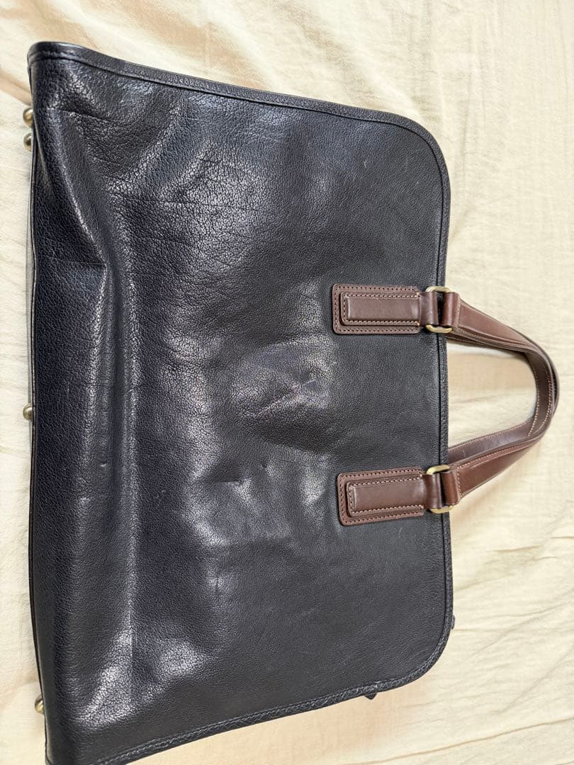 土屋鞄　アルマス　バッファローブリーフケース　アーバンネイビー