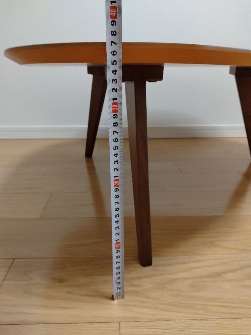 アカセ　オーガニックテーブル　ラダー　木製座卓　ブラウン