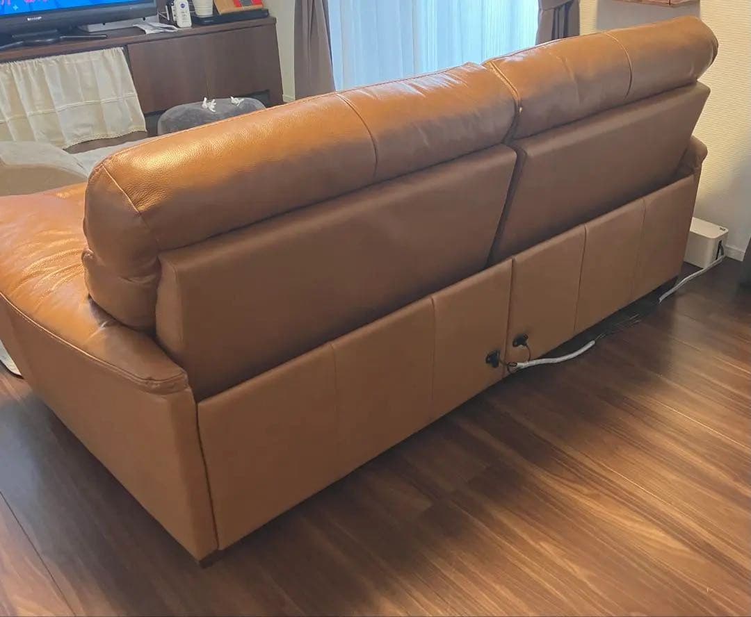 3人掛け両電動リクライニングソファー【美品】