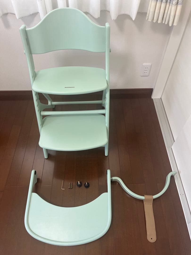 LOT:1885番号大和屋 アップルチェア ベビーチェア テーブルハーブグリーン