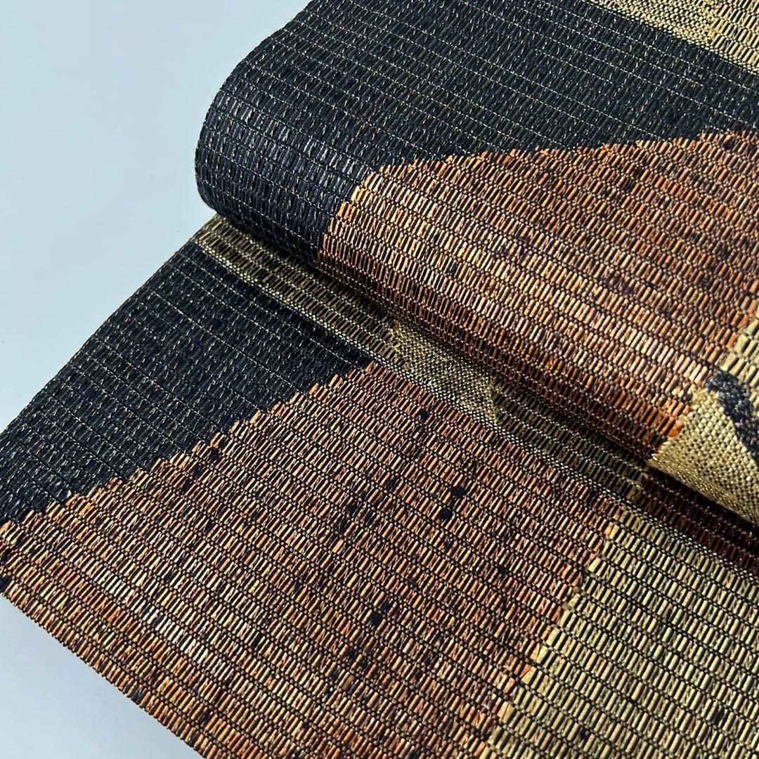 CH08様　AO-4269 袋帯 金彩 市松 ますいわ屋 モダンな加工