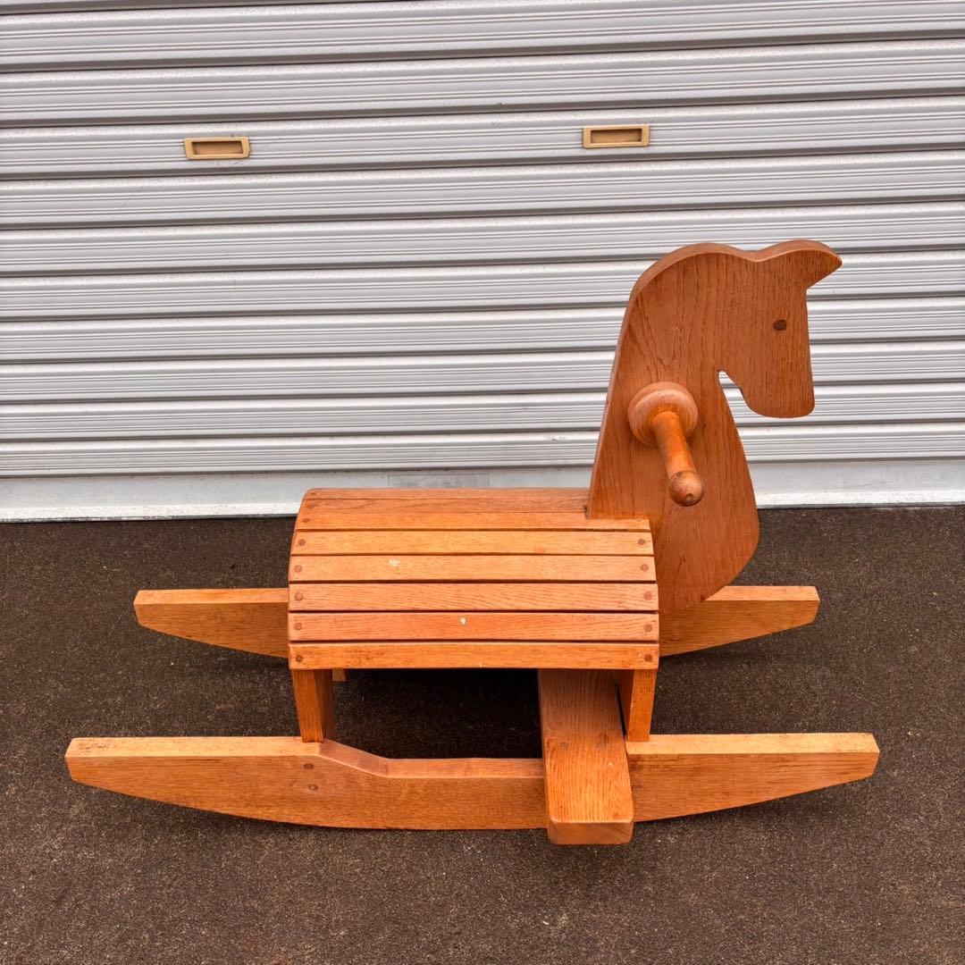 【送料込】木馬　モクバ　木製　インテリア　天然木　アンティーク